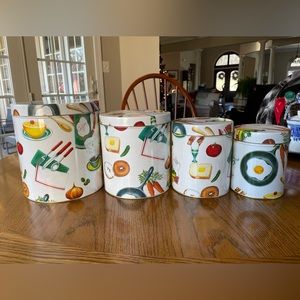 Department 56 4 piece Canister Set “Short Order”